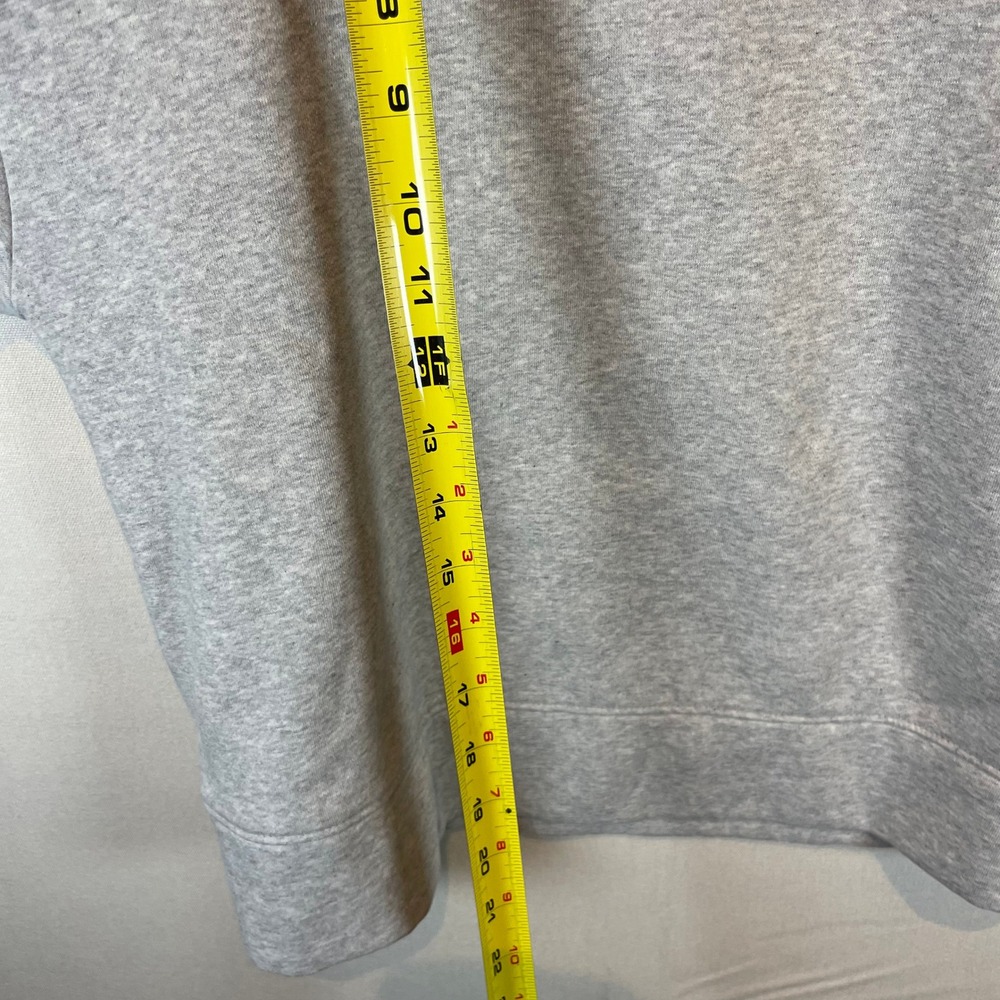 LOFT Light Gray Crewneck Sweatshirt‎ Balloon Sleeve Pullover - Size M - Picture 5 of 7
